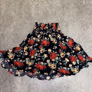 Floral Mini Skirt